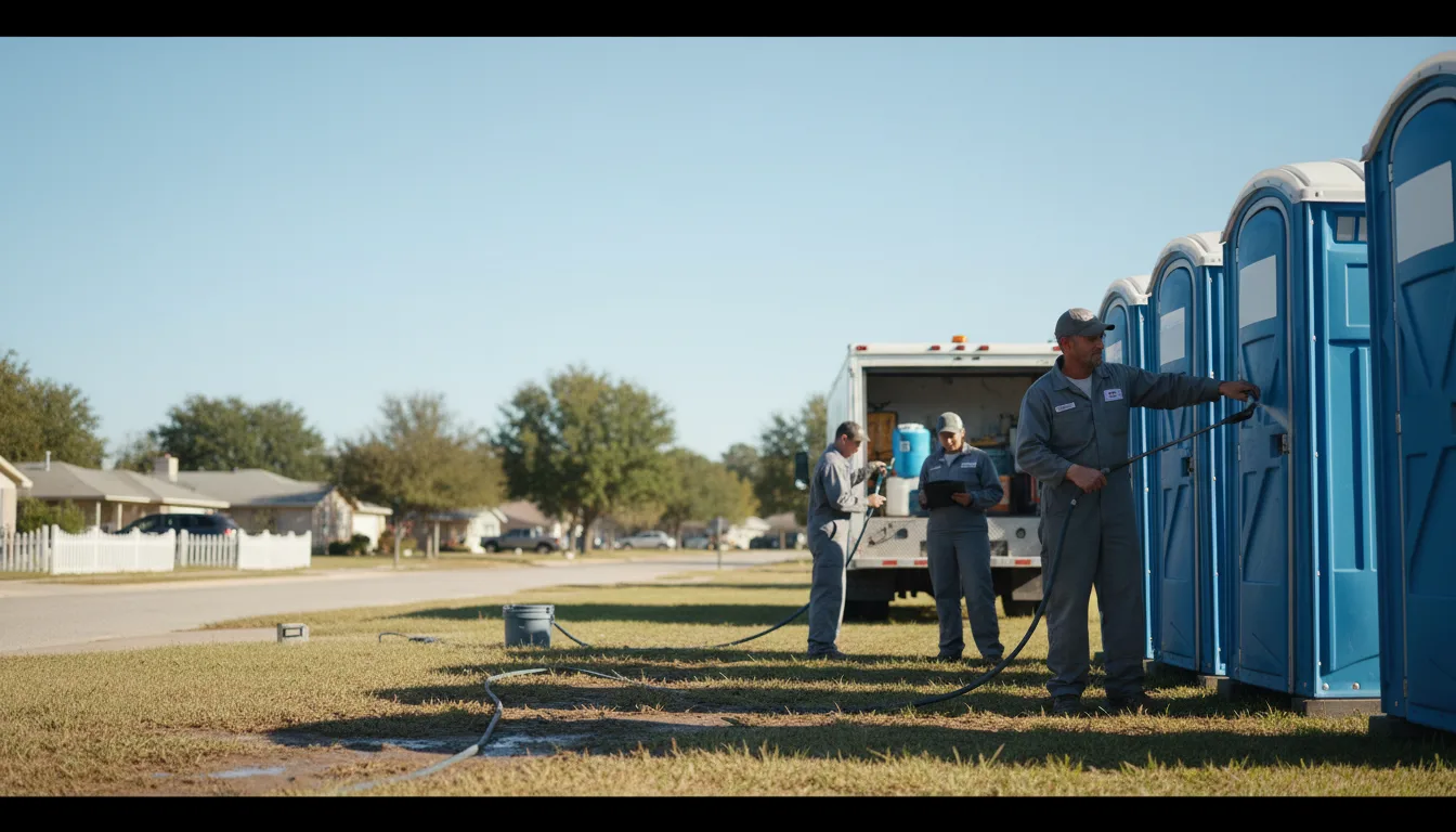 Long-Term Portable Toilet Rental in Sunset, TX near me